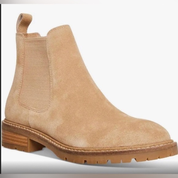 Steve Madden oatmeal Suede Leopold slip on Chelsea ankle‎ boot Booties size 12 - Picture 9 of 12